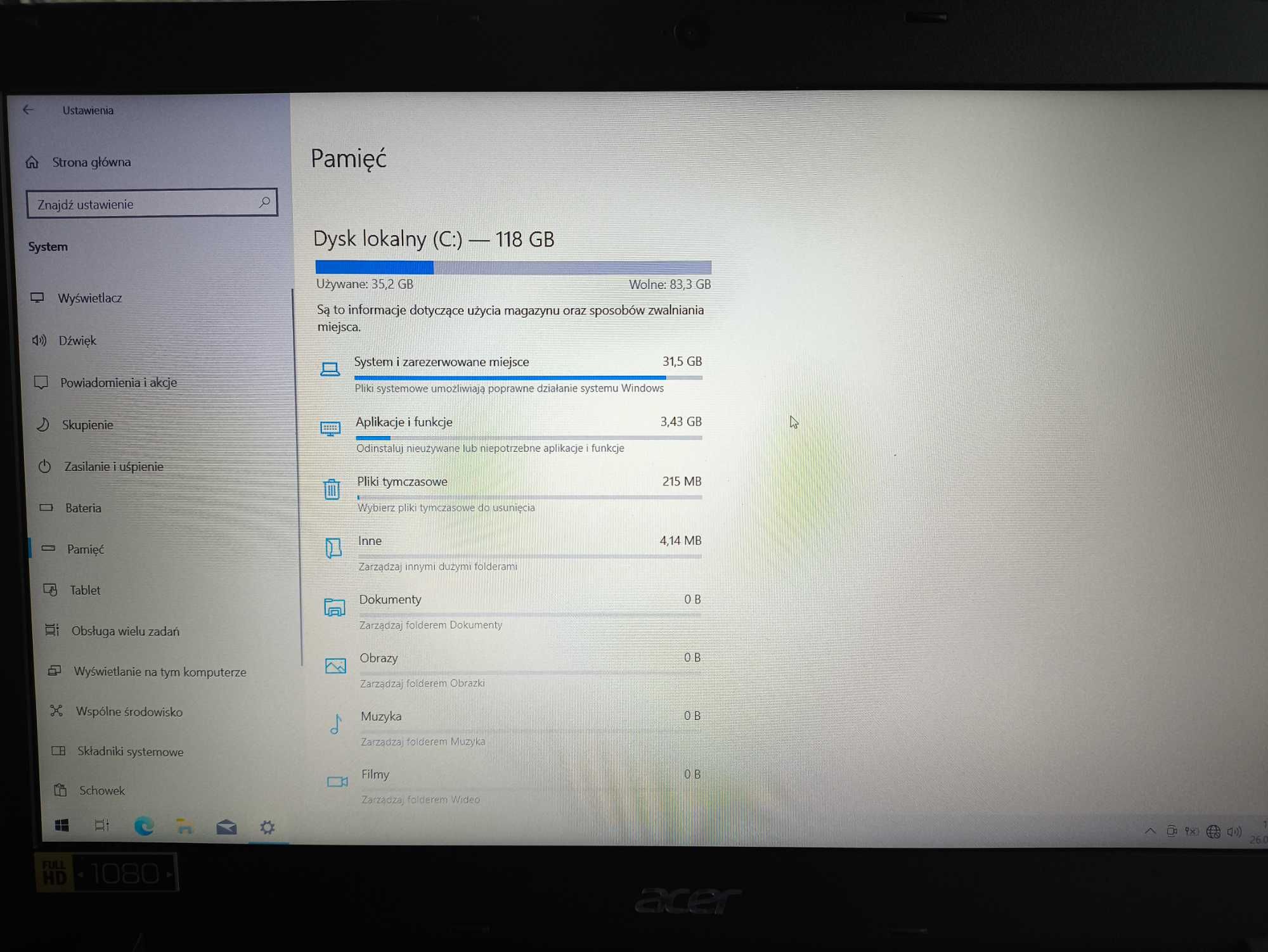 Acer Aspire F5-573G, i5-7200 2.5GHz, 16GB RAM, 128 GB SSD +1TB HDD