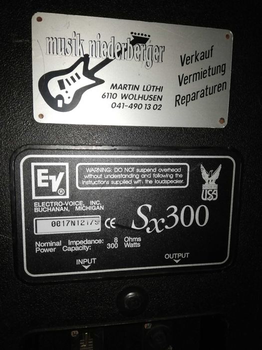 PA Electro-Voice colunas SX300 + amp EV Q66