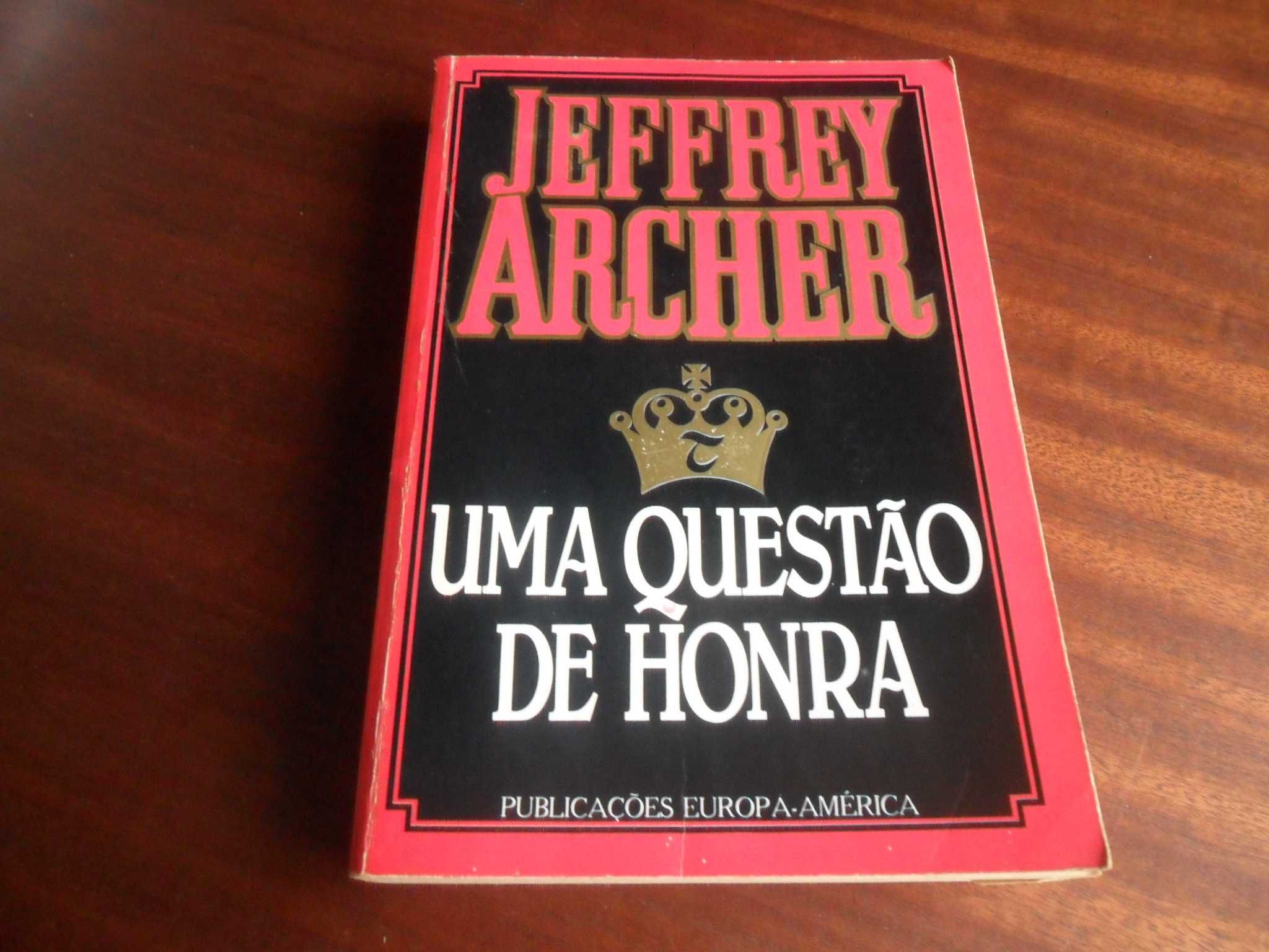 "Uma Questão de Honra" de Jeffrey Archer