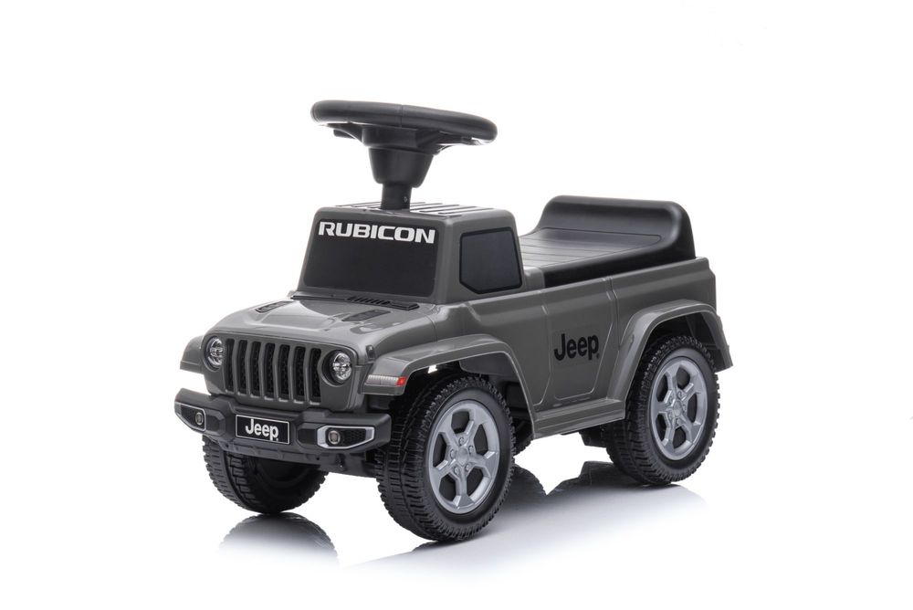 Jeździk odpychacz pchacz z dźwiękiem Jeep auto dla dziecka szary