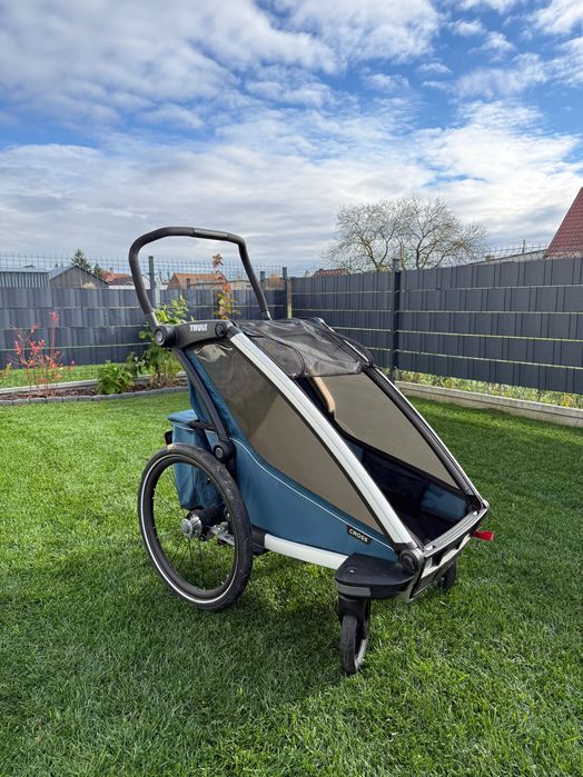 Przyczepka rowerowa Thule Chariot Cross 1 + wkładka do małego dziecka