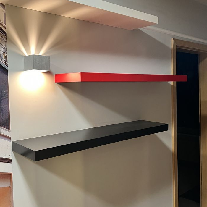 Półka Ikea Lack czerwona/biała