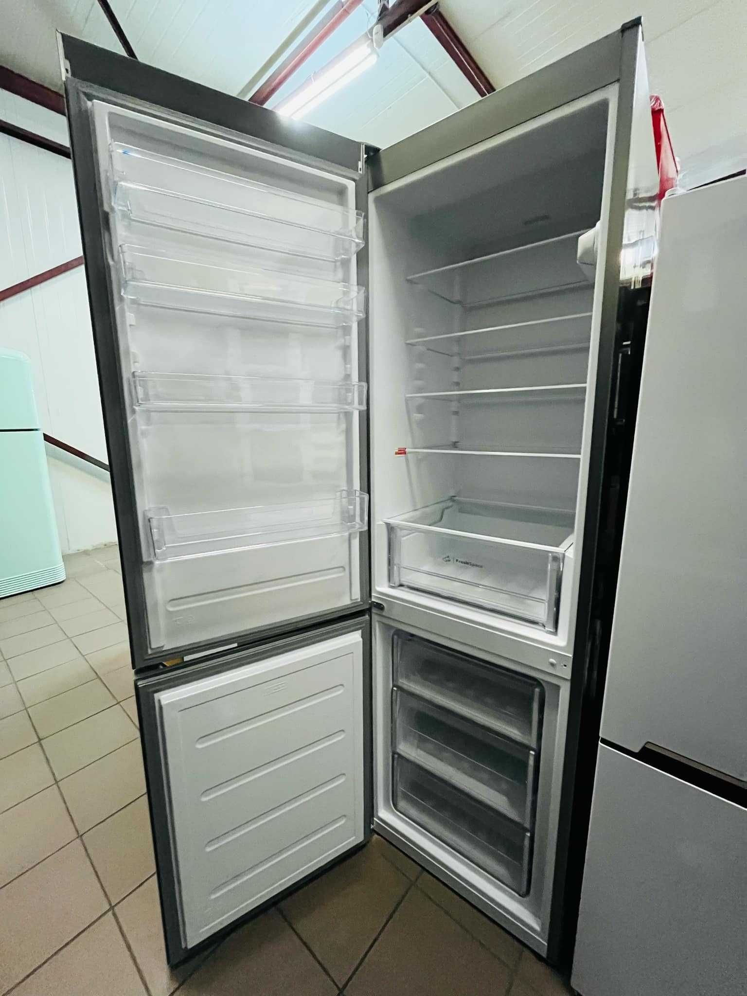 Lodówka Privileg 2m Srebrna – Nowoczesna i Energooszczędna, Dostawa!