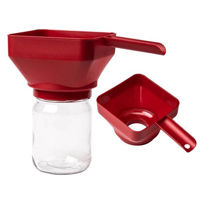 Lejek plastikowy do słoików  -  kwadratura koła, fi 52-85 mm