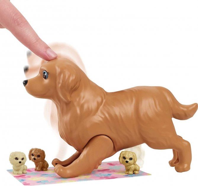 Барбі з собакою та новонародженими цуценятами Barbie Newborn Pups