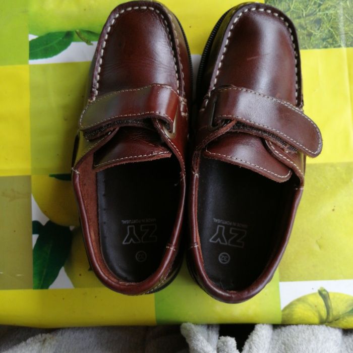 Sapato Vela couro zippy menino - n. 32