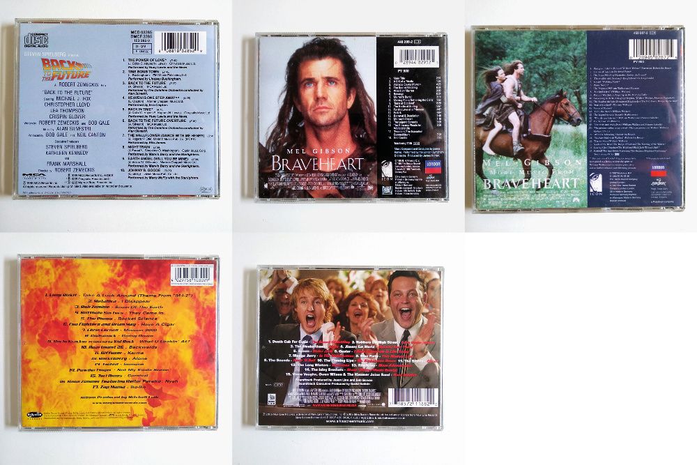 5 Bandas Sonoras Originais de Filmes (CDs)
