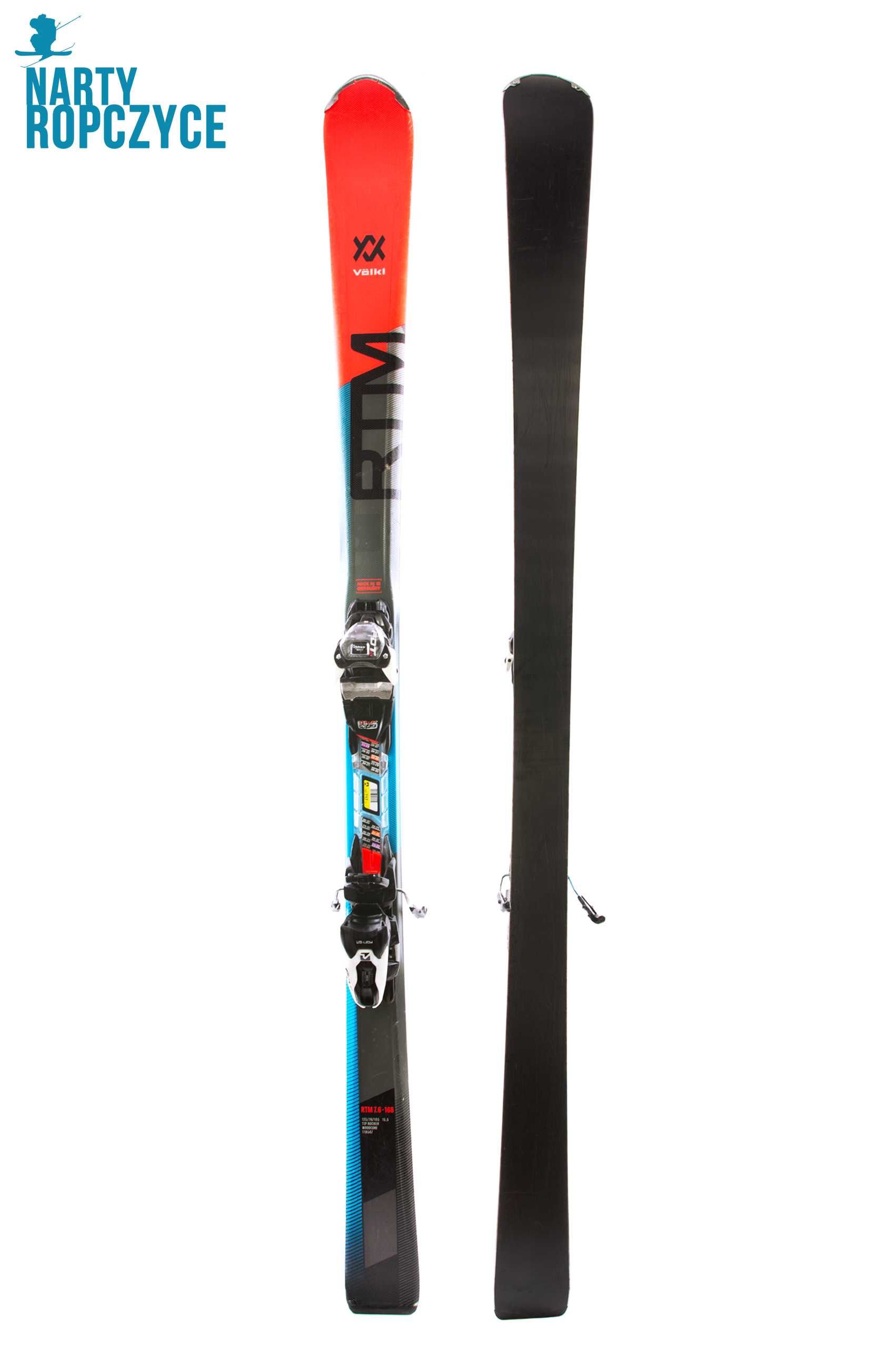 NartyRopczyce NR244 Narty 168 VOLKL RTM 7.6 A35 Stan DB Serwis