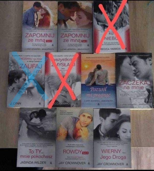 Zestaw 7 książek Lynn Zapomnij ze mną Ku niebu itp