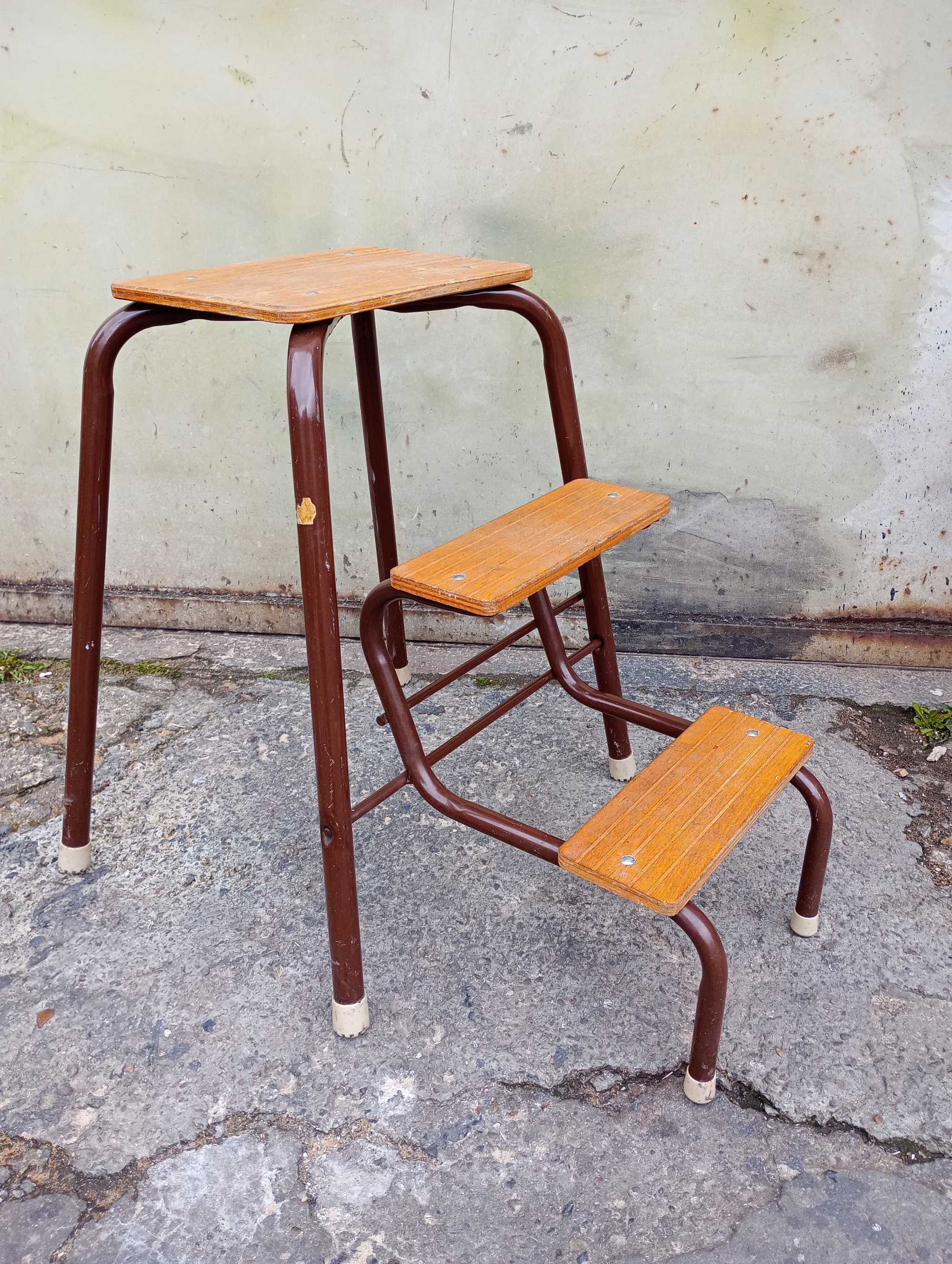 Stołek Drabinka Vintage lata 70.