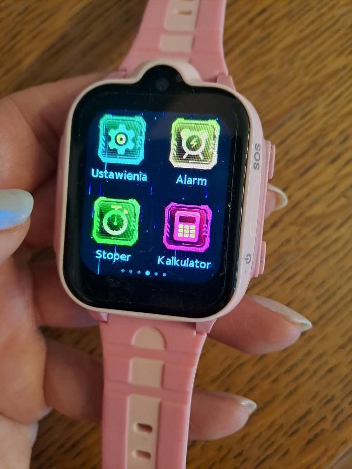 Zegarek różowy gerett twin 4G kids  smartwatch GPS aparat telefon