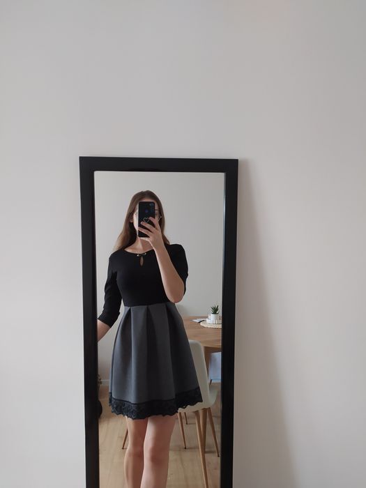 Sukienka wigilia szkolna pogrzeb galowo wizytowa S