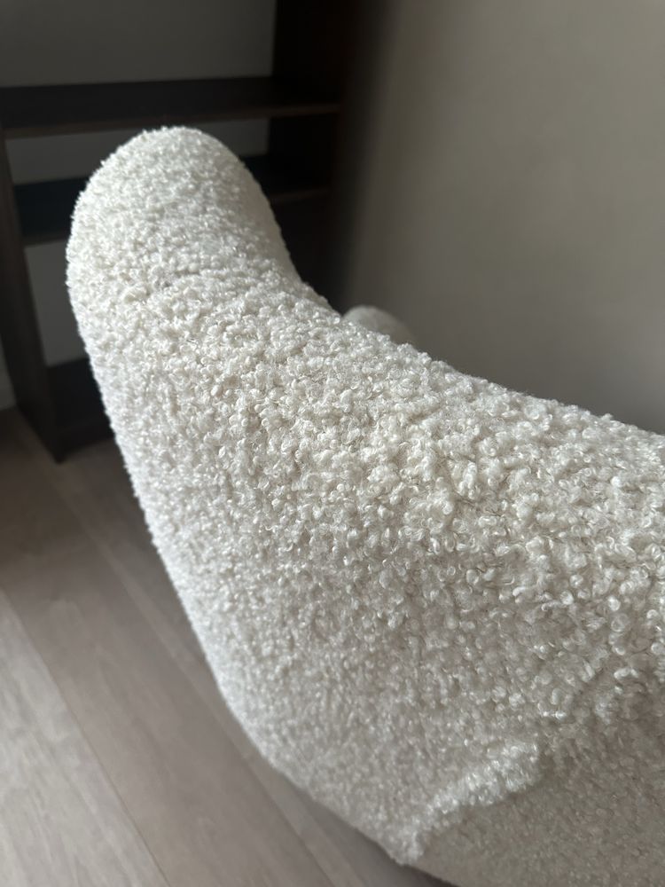 Fotel teddy boucle bukla jysk