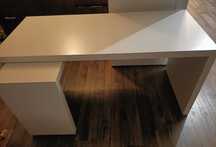 Biurko Malm IKEA z panelem wysówanym 151x 65