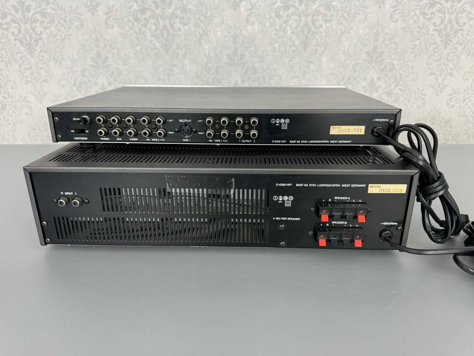 Zestaw BASF HiFi Przedwzmacniacz D-6330 Końcówka Mocy D-6390 Unikat