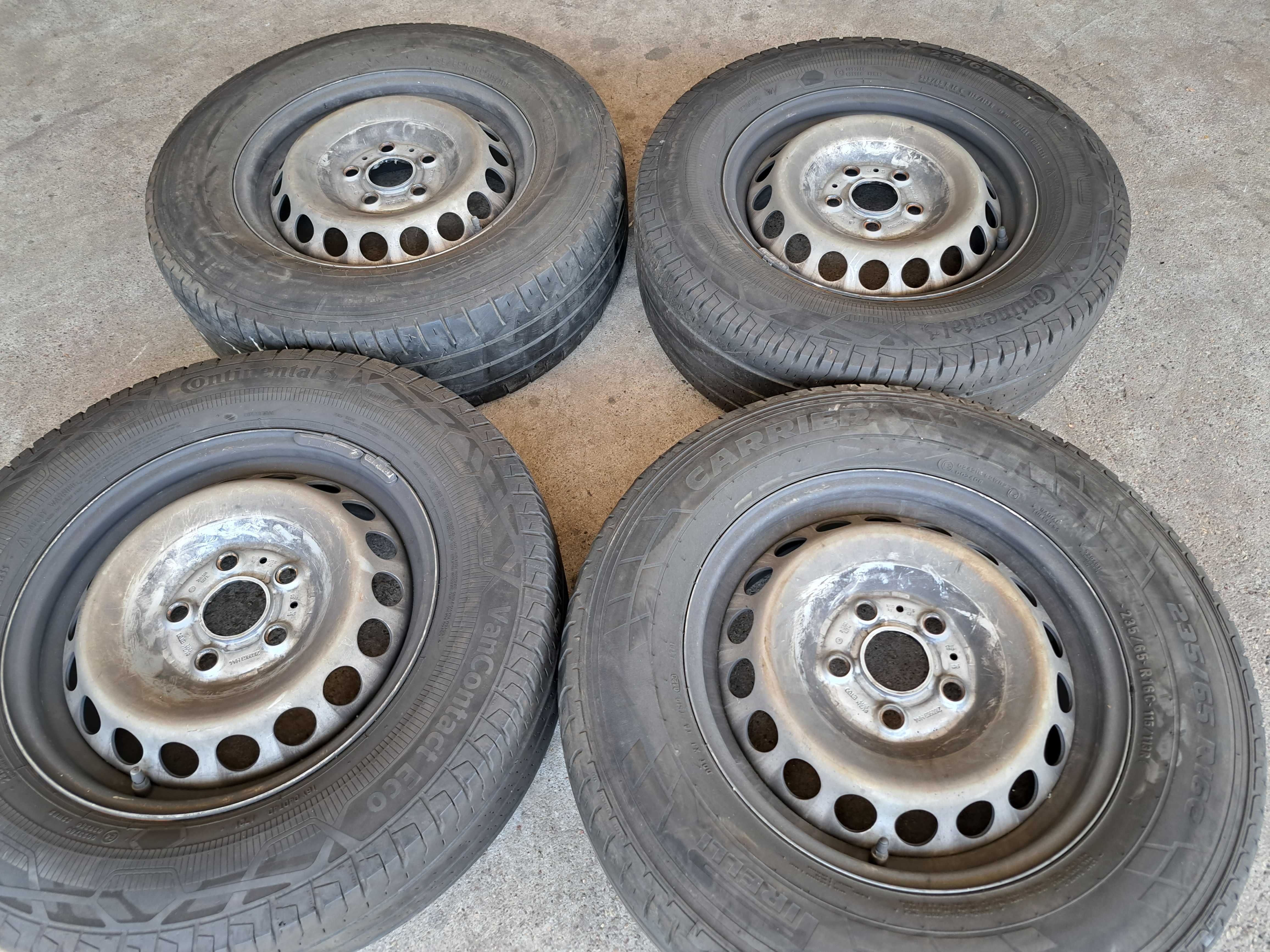 Koła felgi 5x120 16 crafter II T5 czujniki tpms opony 235/65R16c