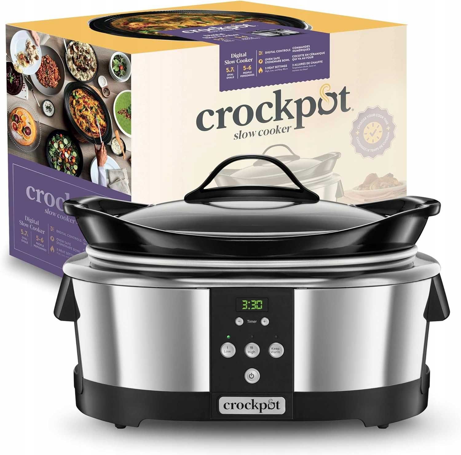 Wolnowar Crock-Pot Kamionkowa Misa P605 5,7 l czarny 220 W