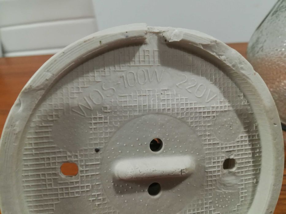 Lampa przemysłowa naścienna SOP Polska, lata 70.