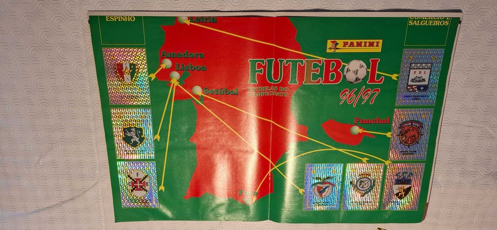 Caderneta de cromos futebol ano 96/97 Excelente