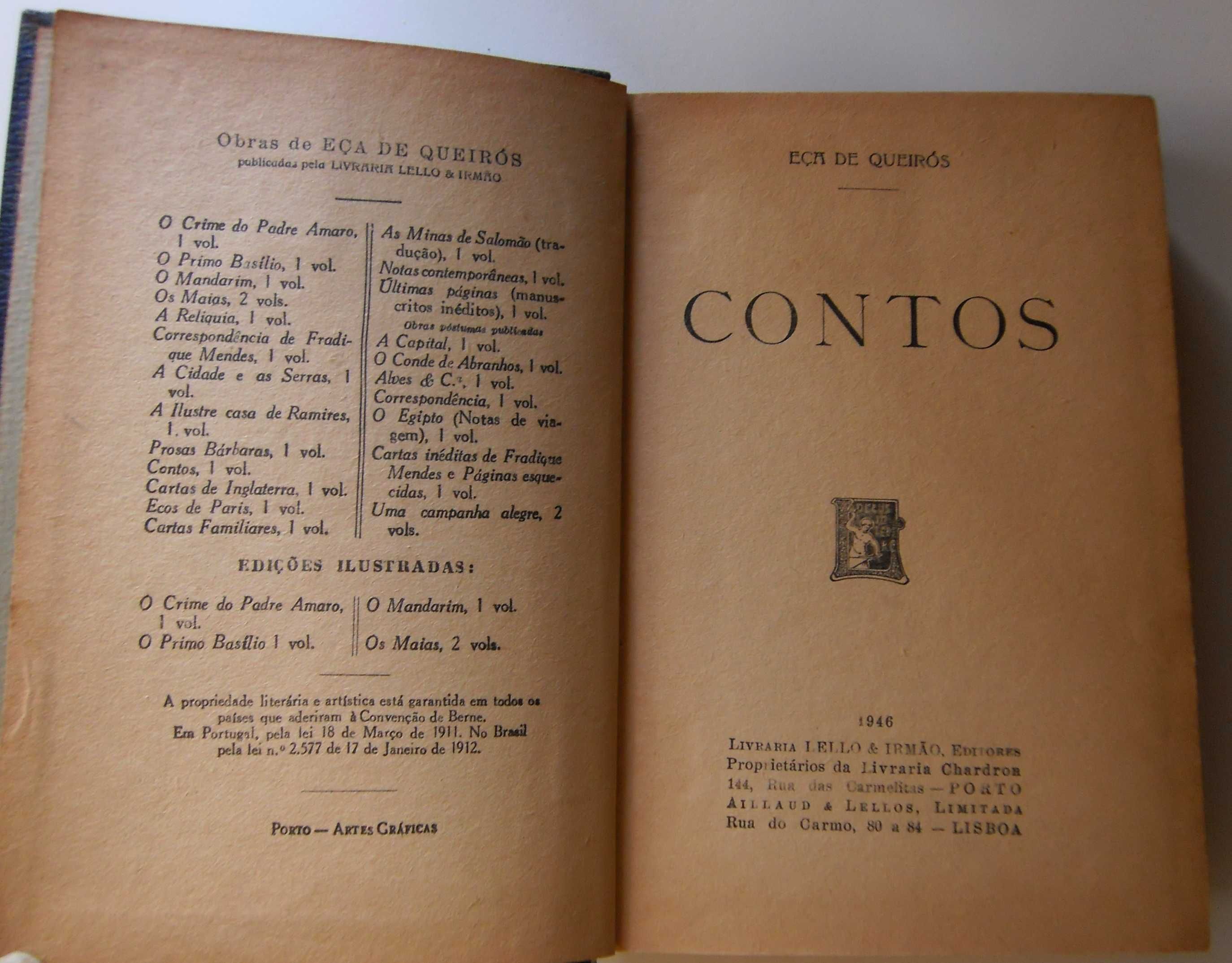 LELLO & IRMÃO 1936/46 - Lote ou Avulso - 5 Obras de Eça de Queiroz