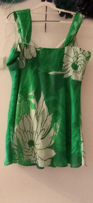 Bluzka , tunika letnia zielono biała Changes by Together r.16