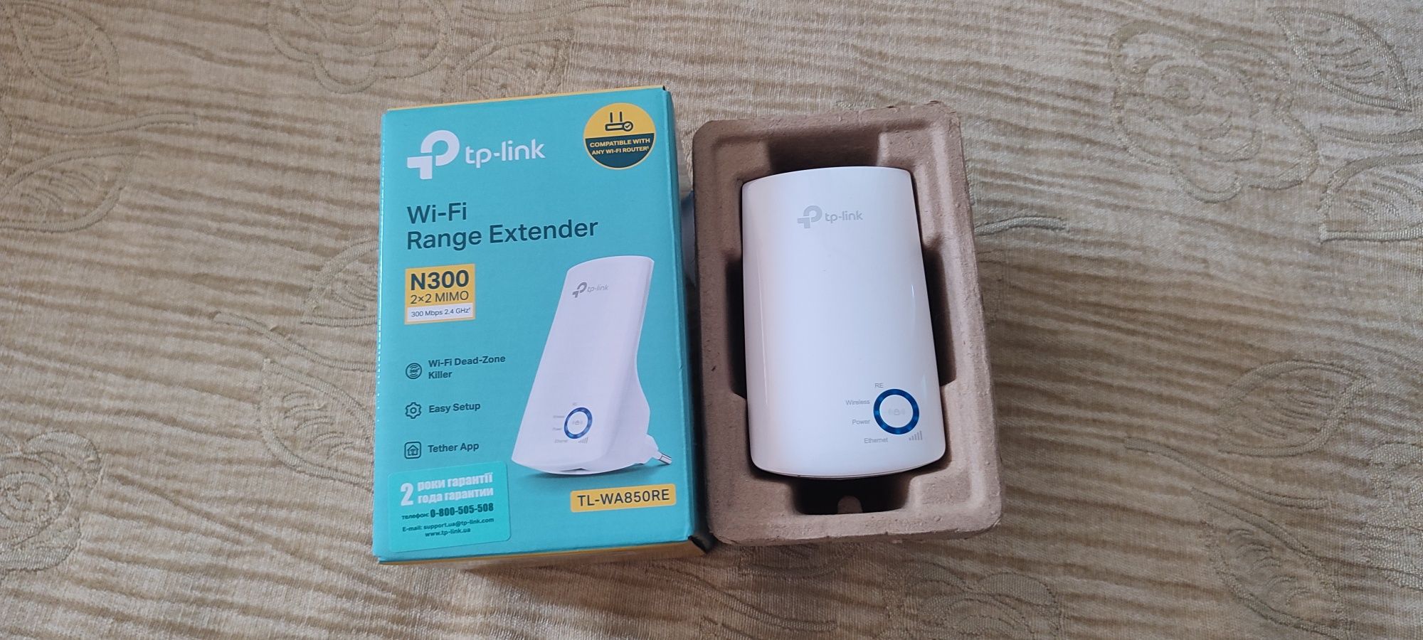 Wi-Fi range extender TP-Link N300/TL-WA850RE