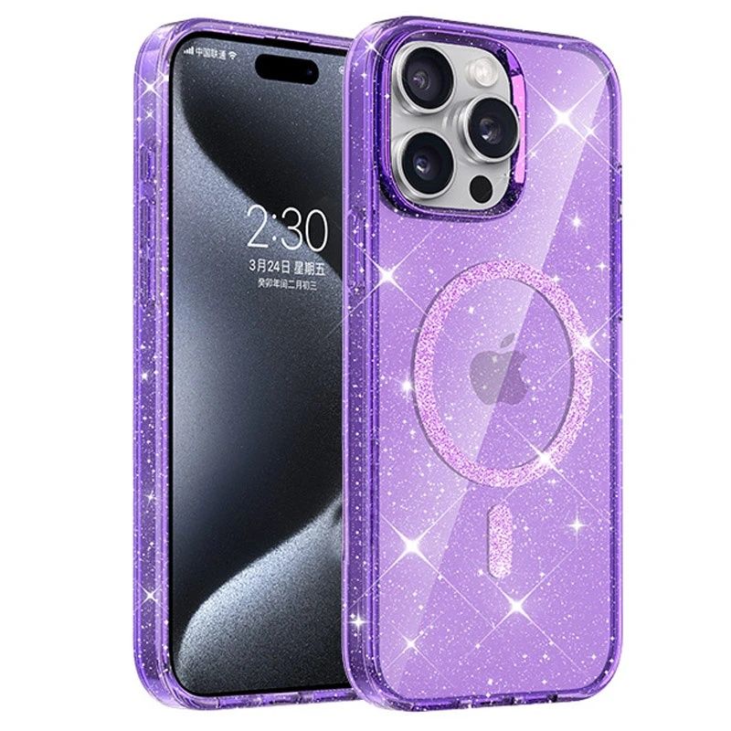Чохол TPU Eclipse Sparkle (MagFit) для Apple iPhone 14 Pro (6.1")