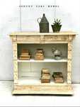 Konsolka vintage shabby chic z dwoma szufkadami