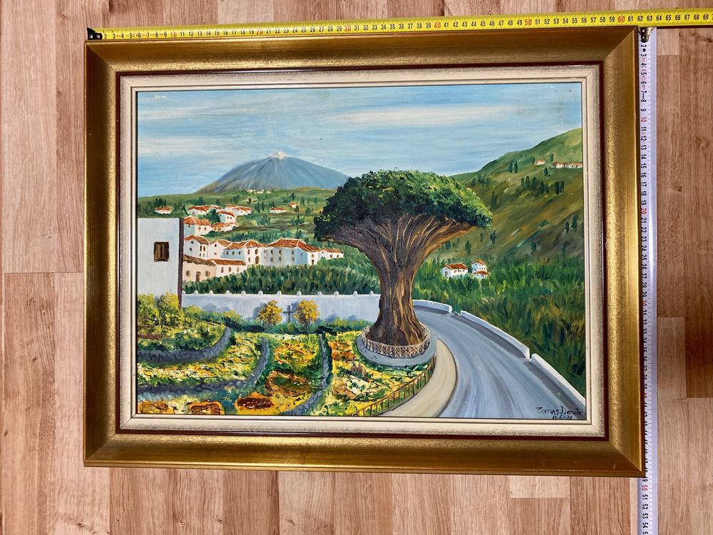 Obraz olejny malowany na płótnie reprodukcja Julio Carballosa. 69 x 41