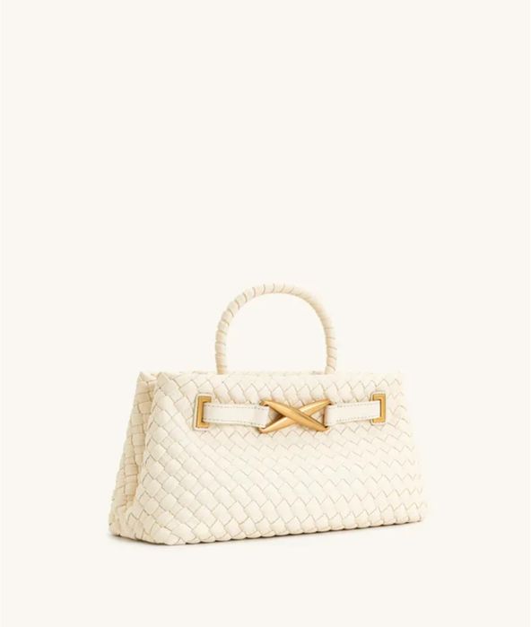 Сумка JW PEI Elora Woven Tote Bag - White
