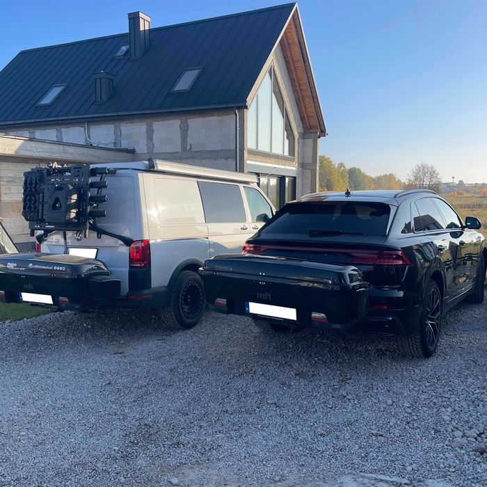 Kufer na hak box na narty do vana osobówka Tesla Audi Mercedes VW Ford