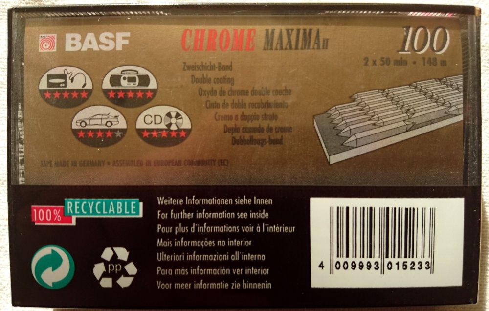 BASF Chrome Maxima II 100 - kaseta magnetofonowa - folia