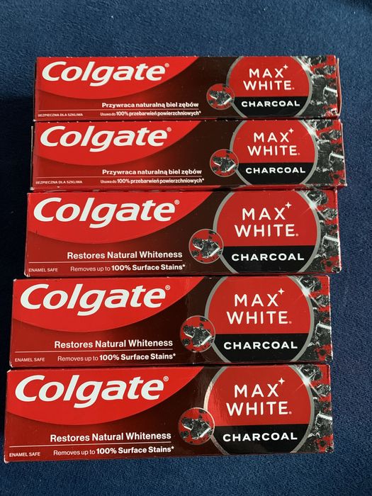 Pasta Colgate Max White 5 sztuk + Gratis