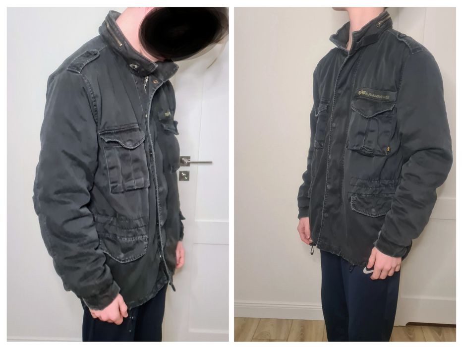 Kurtka Alpha Industries 59. Knoxville. Tennessee USA. Czarna. Vintage