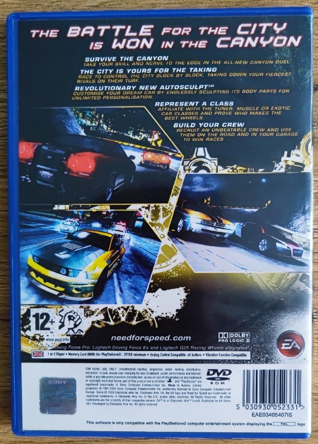 Pudełko Need for Speed: Carbon PlayStation 2 (PS2)