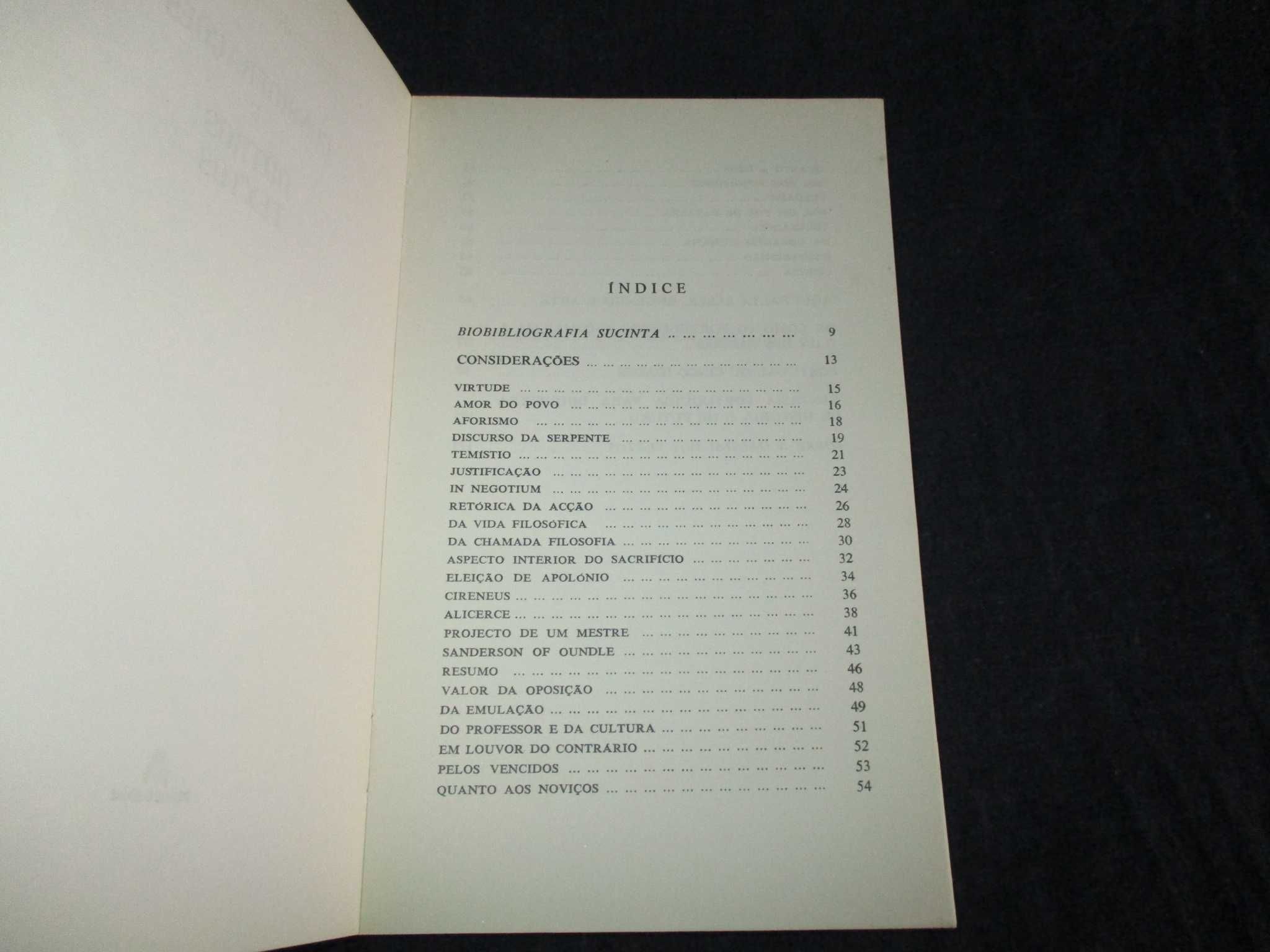 Livro Considerações e Outros Textos Agostinho da Silva