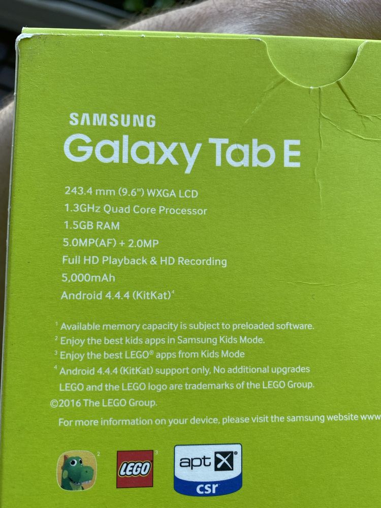 Tablet Samsung  GALAXY Tab E