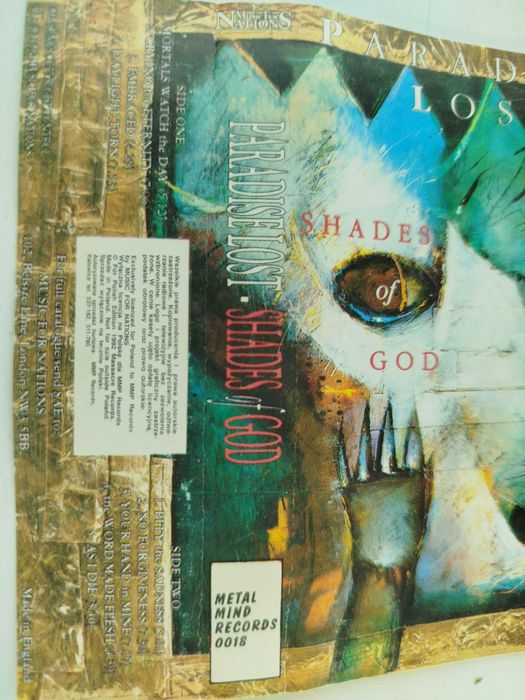 Paradise Lost Shades of God kaseta MMP death metal doom metal
