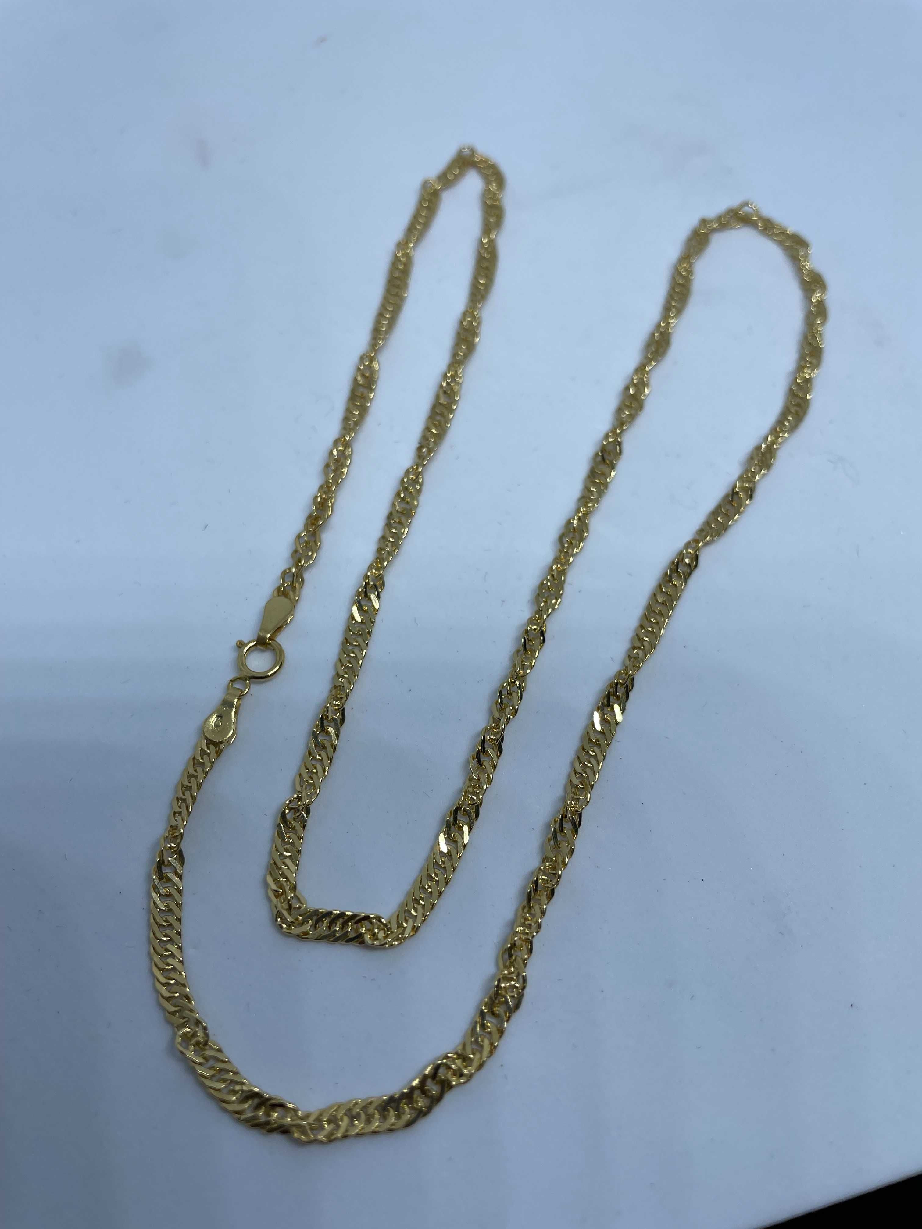 piękny złoty łańcuszek p. 585 długość 50 cm