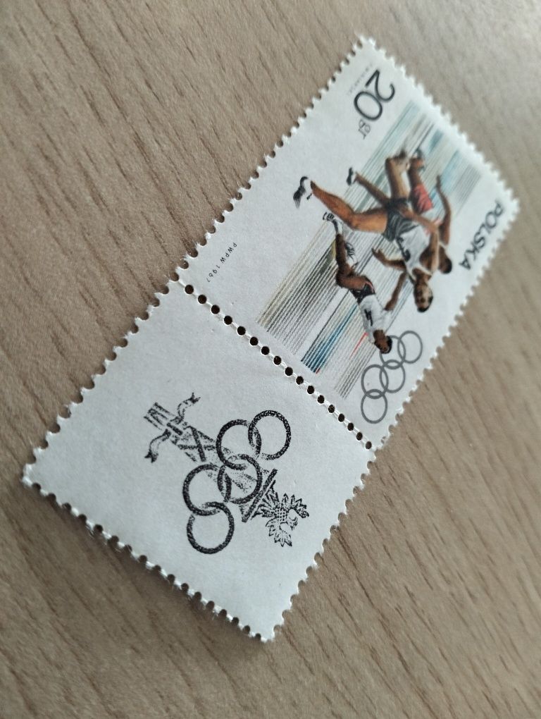 Znaczek 1967 olimpijski Polska 20gr