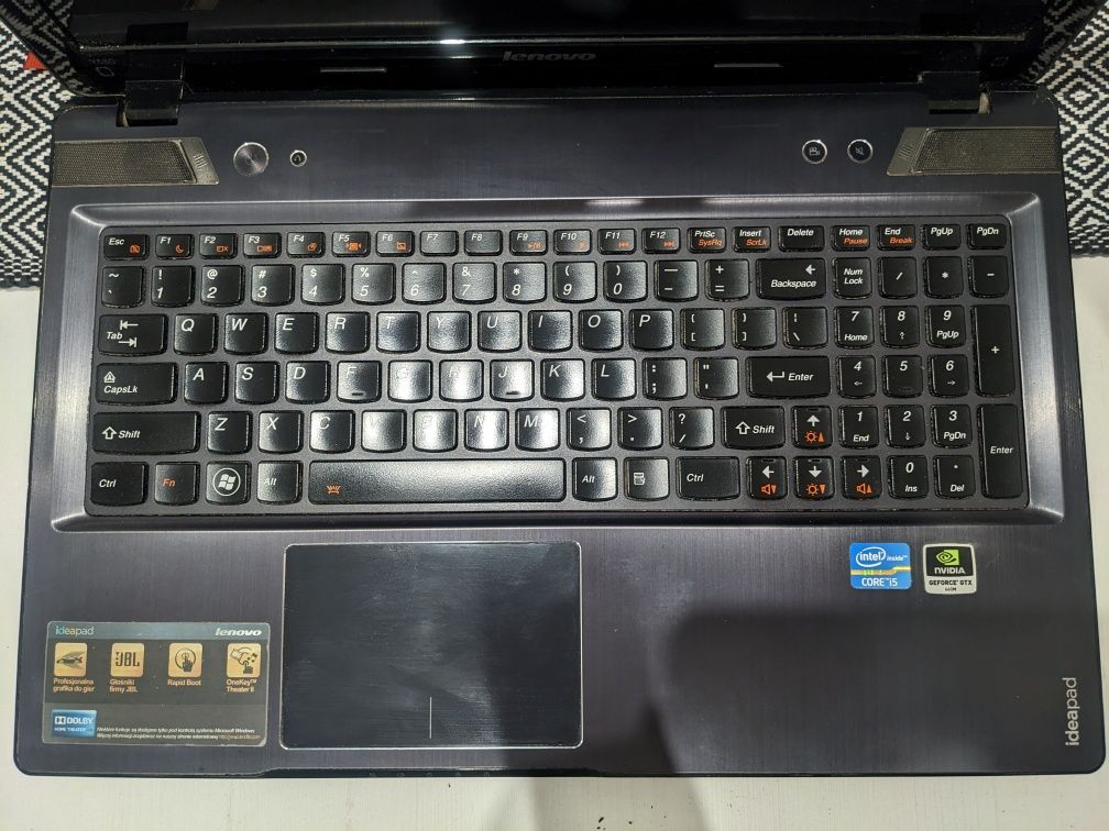 Laptop Lenovo Y580 (uszkodzony)