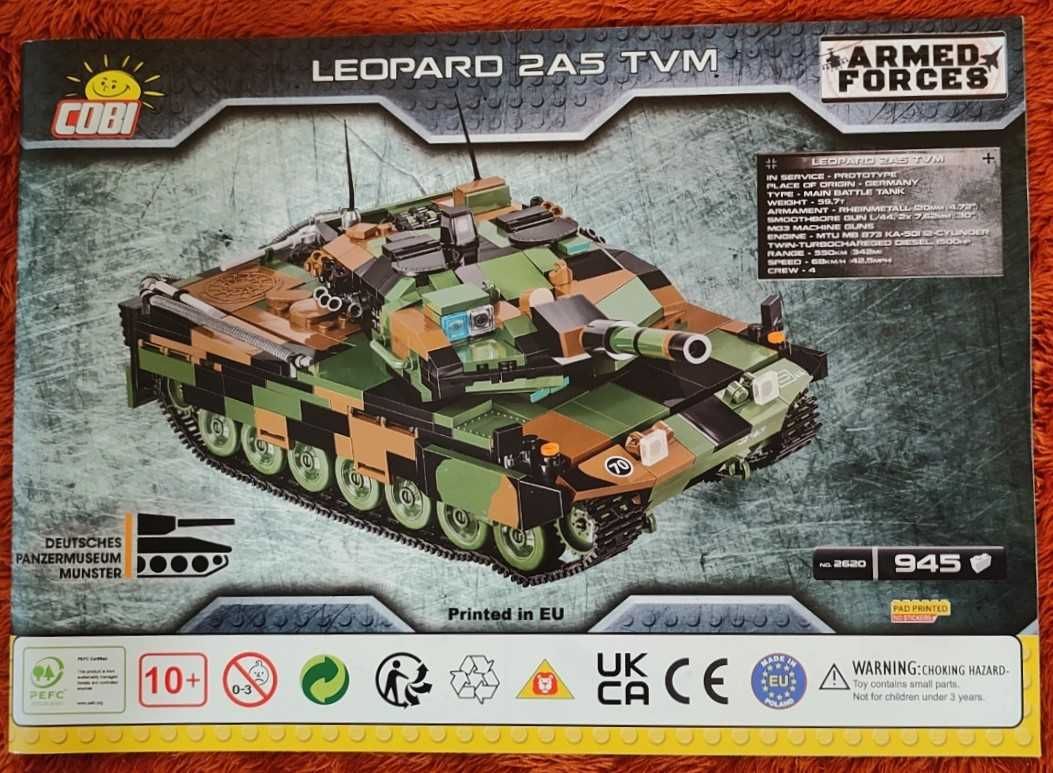 Klocki COBI 2620 - Leopard 2A5 TVM