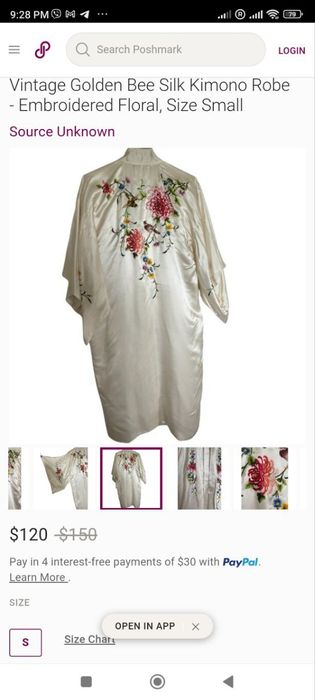 Кимоно Китай китайское халат натуральный шелк Япония японское