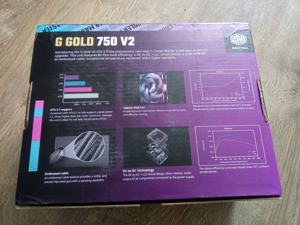 Блок живлення CoolerMaster 750W G Gold 750 V2