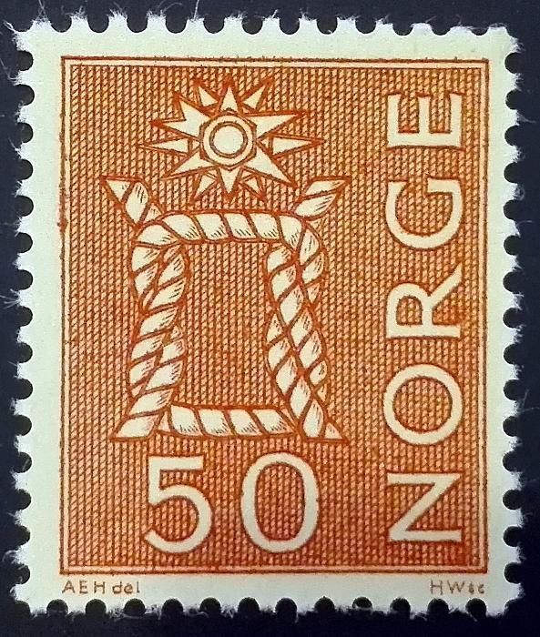 3x Znaczek Norwegia 1962/63