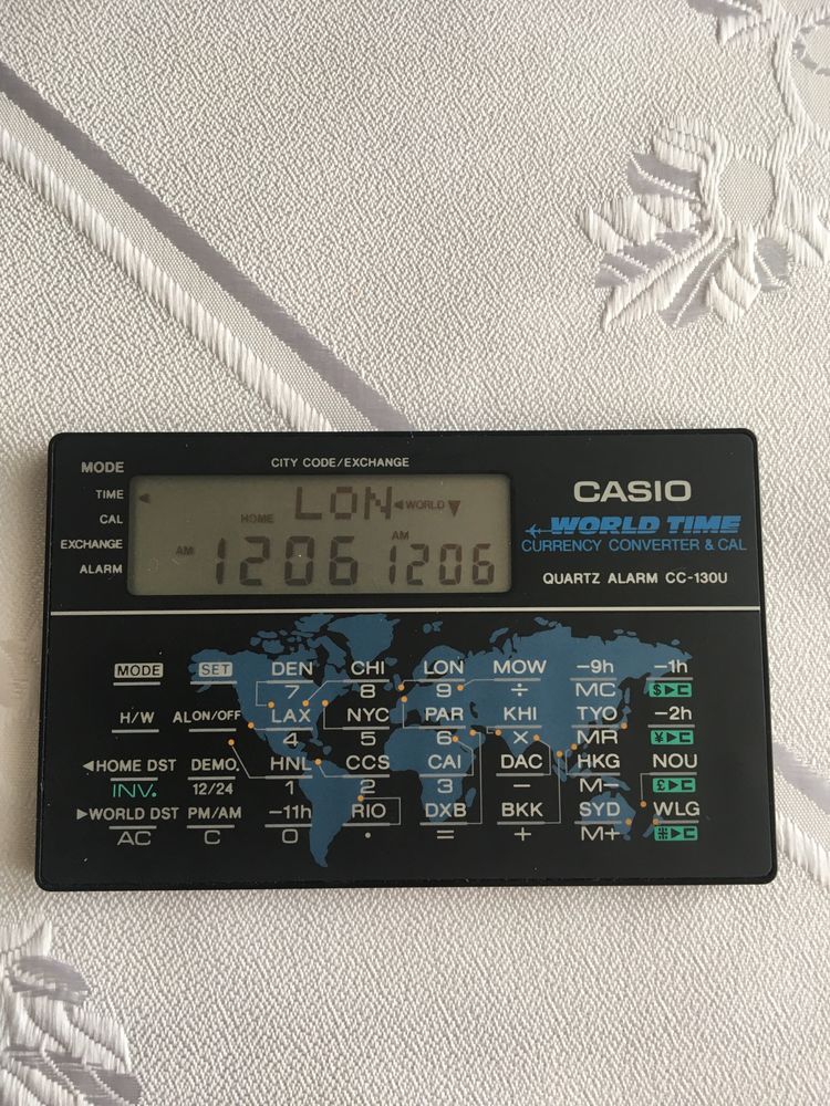 Casio World Time CC-130U, Casio Vintage, retro