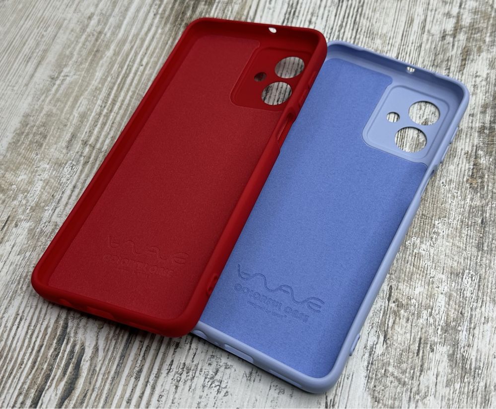 Чехол Silicone Cover фирмы Wave на Motorola G54. Микрофибра