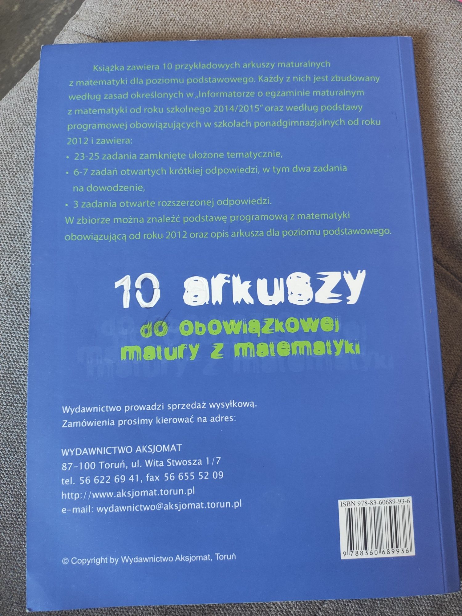 Arkusze maturalne matematyka 2018 matura poziom pods., wyd. Aksjomat