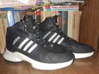 Мужские кроссовки Adidas Boots Black White (термо) ALL10104