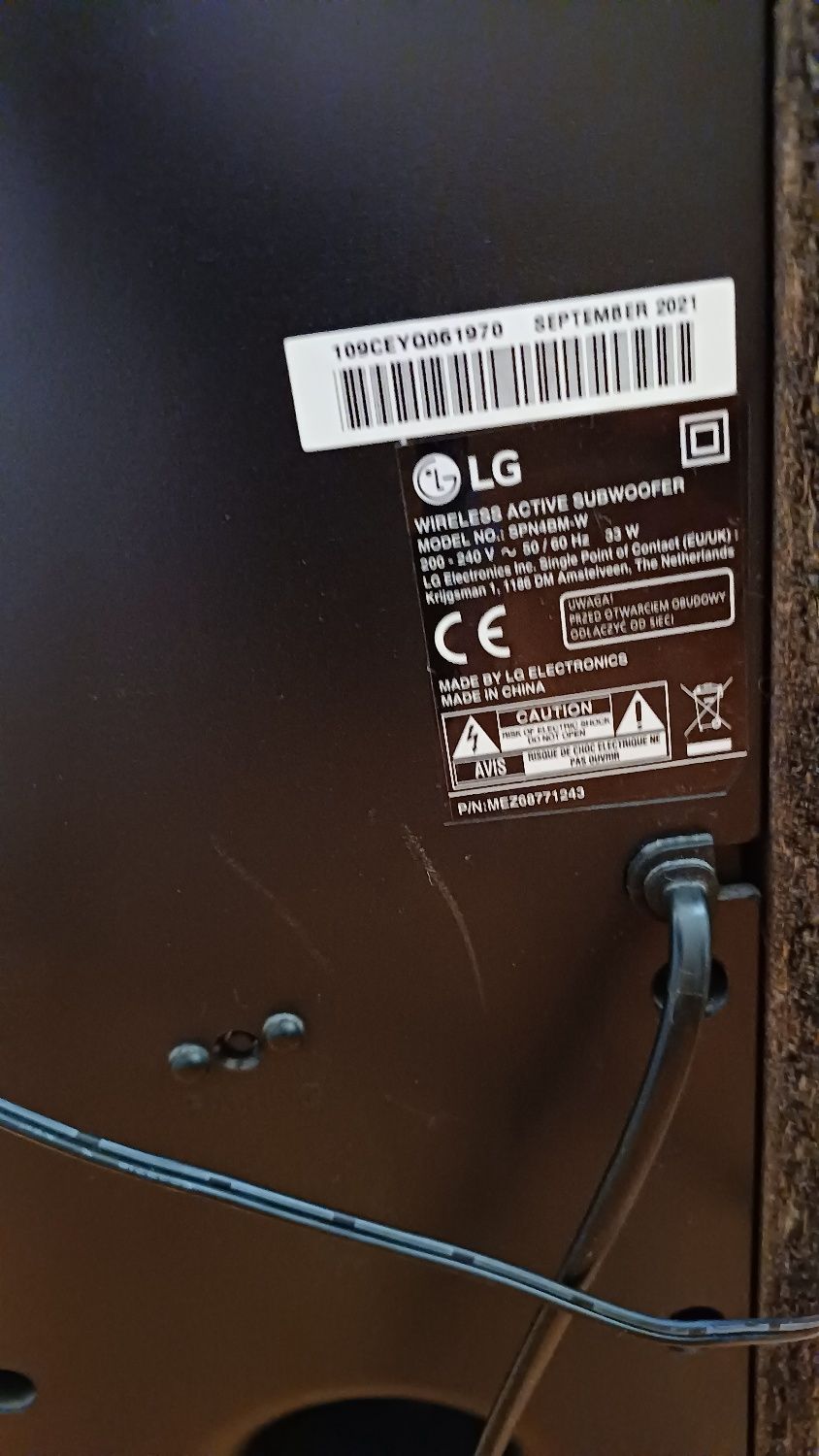 Soundbar LG SN4 (Blutooth,Hdmi ARC,USB,Optyk)